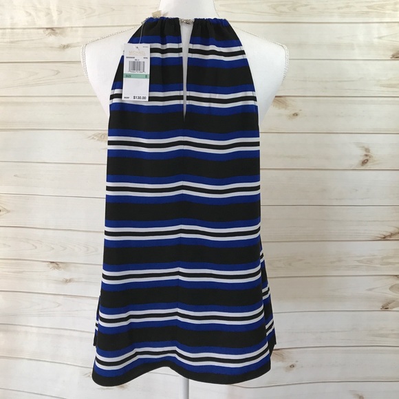 Host Pick 🎉 Michael Kors Halter Striped Chain Top - Picture 3 of 8